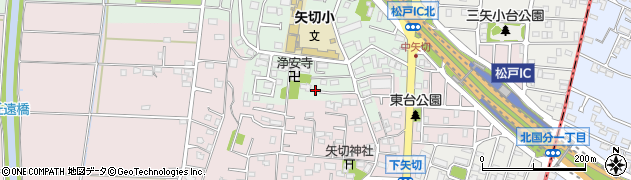 千葉県松戸市中矢切周辺の地図