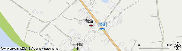 茨城県神栖市波崎（荒波）周辺の地図