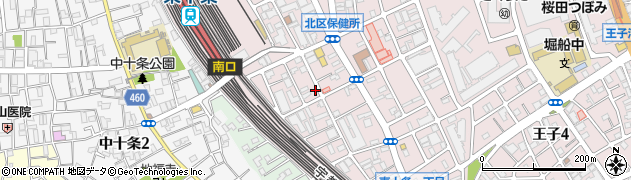 冨士薬局東十条店周辺の地図