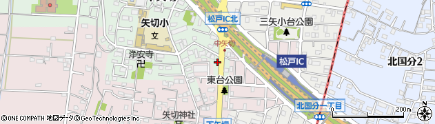 千葉県松戸市中矢切562-6周辺の地図