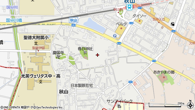〒270-2223 千葉県松戸市秋山の地図
