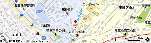 鎌ケ谷初富郵便局 ＡＴＭ周辺の地図