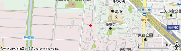 千葉県松戸市下矢切396周辺の地図