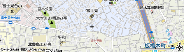 東京都板橋区宮本町周辺の地図