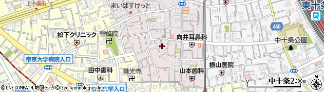 東京都北区十条仲原1丁目7周辺の地図