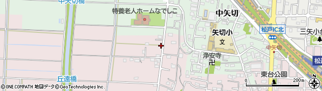 千葉県松戸市下矢切461周辺の地図