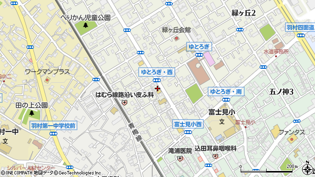 〒205-0003 東京都羽村市緑ケ丘の地図