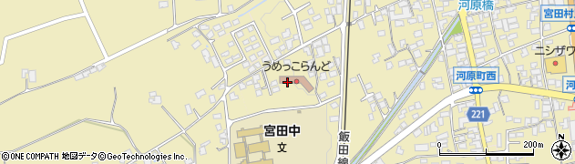 宮田村子育て支援センターうめっこらんど周辺の地図