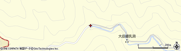 大岳キャンプ場周辺の地図