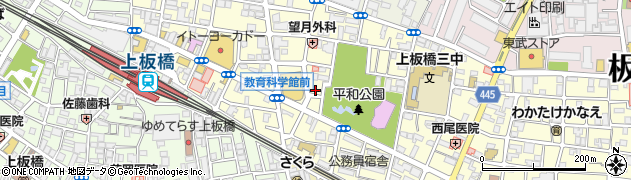 東京都板橋区常盤台4丁目周辺の地図