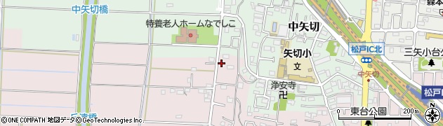 千葉県松戸市下矢切409周辺の地図