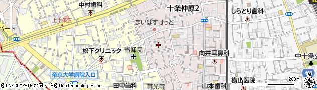 東京都北区十条仲原1丁目19周辺の地図