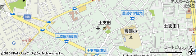 東京都練馬区土支田周辺の地図