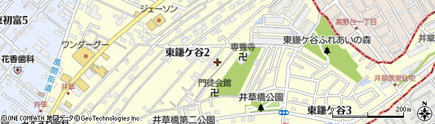 千葉県鎌ケ谷市東鎌ケ谷周辺の地図