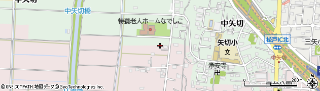 千葉県松戸市下矢切412周辺の地図