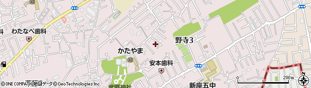 埼玉県新座市野寺周辺の地図