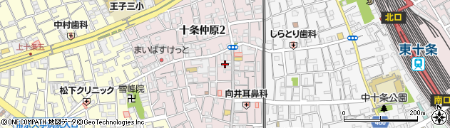 東京都北区十条仲原1丁目25周辺の地図
