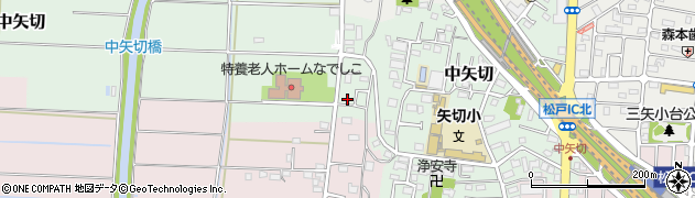 千葉県松戸市中矢切376周辺の地図