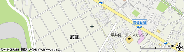 東京都西多摩郡瑞穂町武蔵周辺の地図