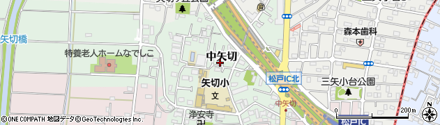 千葉県松戸市中矢切510-2周辺の地図