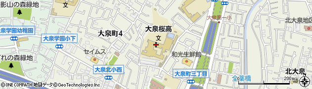 東京都立大泉桜高等学校周辺の地図
