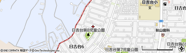 千葉県富里市日吉台6丁目周辺の地図