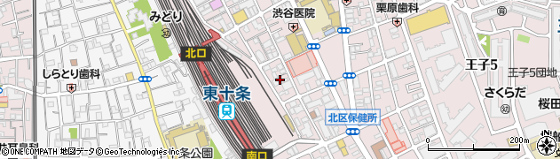 東京都北区東十条3丁目1周辺の地図