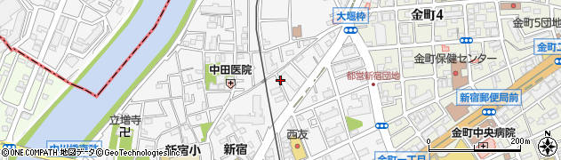 東京都葛飾区新宿周辺の地図