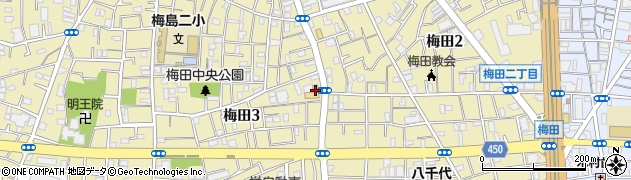 ビッグ・エー梅田店周辺の地図