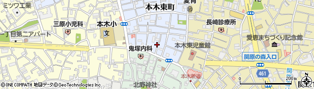 東京都足立区本木東町3周辺の地図