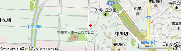 千葉県松戸市中矢切368周辺の地図