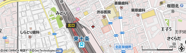 東京都北区東十条3丁目16-2周辺の地図