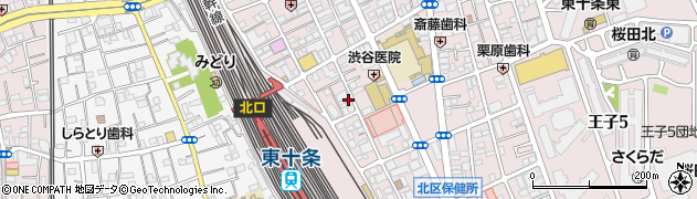 東京都北区東十条3丁目16-15周辺の地図