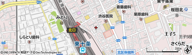 東京都北区東十条3丁目16-4周辺の地図