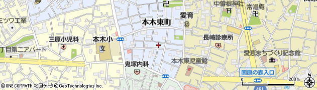 東京都足立区本木東町10周辺の地図