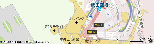 スターバックスコーヒー 成田空港店周辺の地図