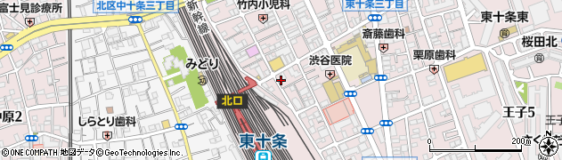 東京都北区東十条3丁目16-6周辺の地図