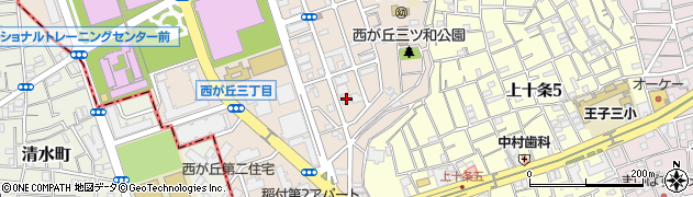 東京都北区西が丘2丁目12-6周辺の地図