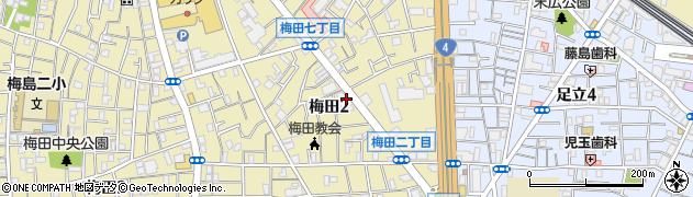 梅田屋呉服店周辺の地図