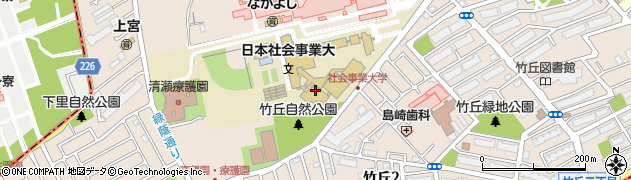 東京都清瀬市竹丘周辺の地図