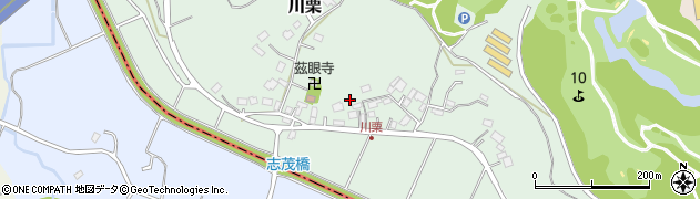 千葉県成田市川栗周辺の地図