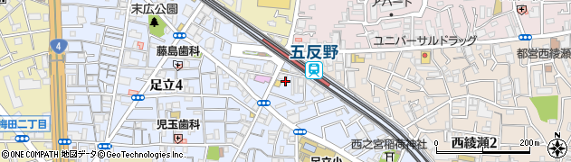 ドトールコーヒーショップ 五反野駅前店周辺の地図