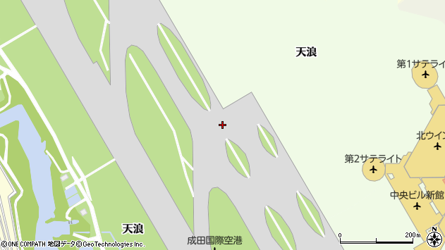 〒282-0001 千葉県成田市天浪の地図