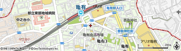 三菱ＵＦＪ銀行亀有支店周辺の地図