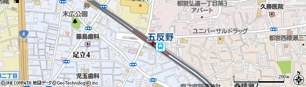 マルエツプチ五反野駅店周辺の地図