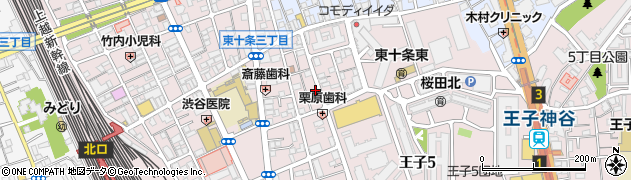 東京都北区東十条3丁目7-15周辺の地図