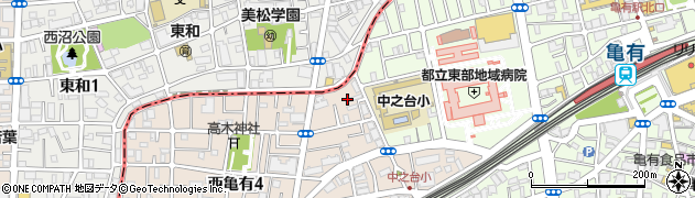 東都城東タクシー株式会社　葛飾営業所周辺の地図