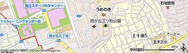 東京都北区西が丘2丁目周辺の地図
