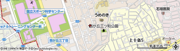 東京都北区西が丘2丁目14周辺の地図