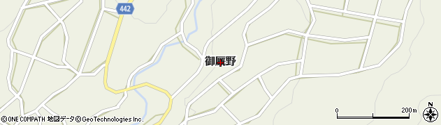 岐阜県下呂市御厩野周辺の地図